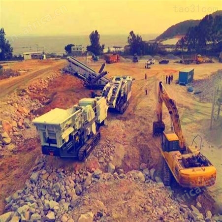 环保设备 建筑垃圾破碎站 煤矿石移动式破碎机厂家