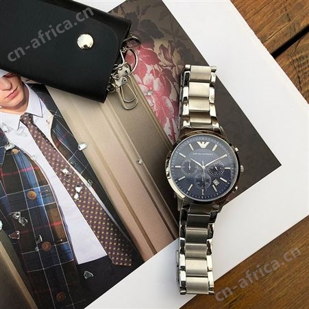 阿玛尼(Emporio Armani)钢制表盘男表石英表腕表手表 AR2448