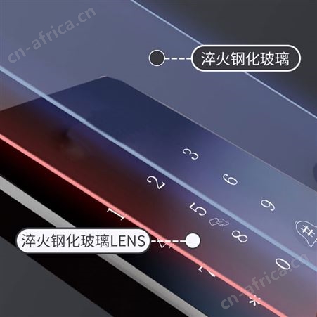 GKN格卡诺智能指纹锁曲面屏异常警报应急充电即插即用电池