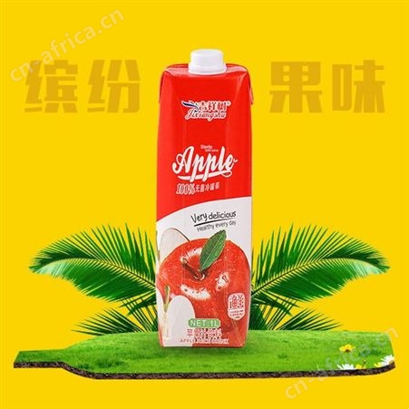 生榨苹果汁饮料1L盒装果味果汁饮料商超渠道
