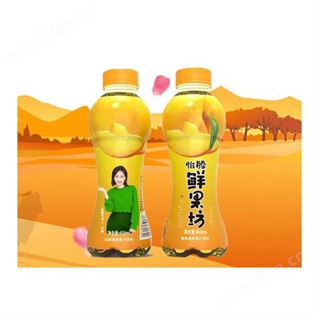 黄桃果肉果汁饮料450ml整箱销售夏季果汁饮品商超渠道