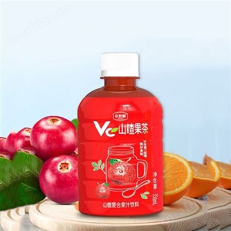 山楂复合果汁饮料350ml小胖瓶装便携式果味饮料