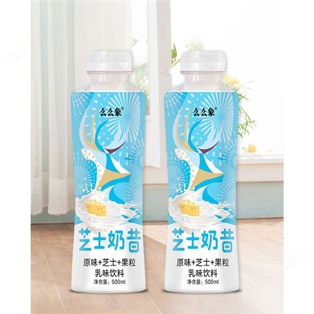 芝士奶昔原味乳味饮料500ml瓶装果粒奶商超渠道