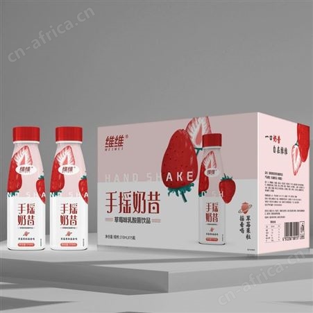 维维手摇奶昔酸奶饮品嚼酸奶果粒酸网红酸奶草莓黄桃酸奶