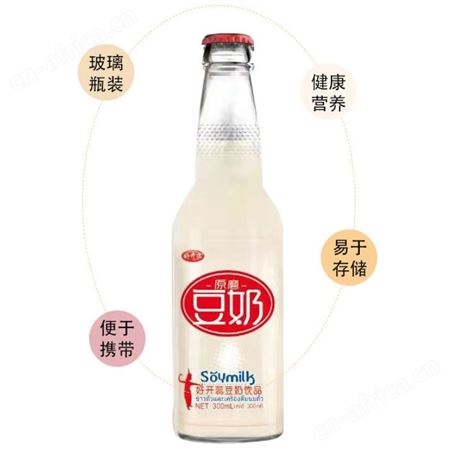 豆奶300ml玻璃瓶装植物蛋白饮料乳味饮品商超渠道