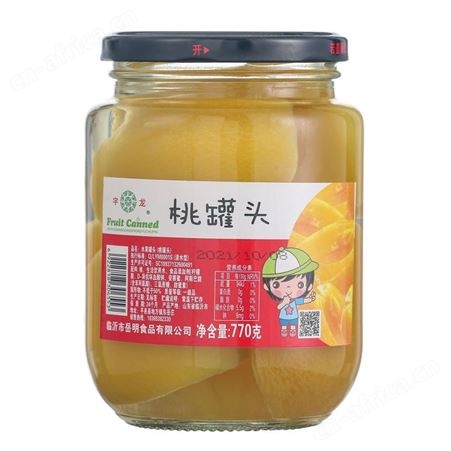 桃罐头510g水果罐头休闲食品水果制品