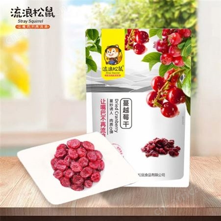 蔓越莓干果干70g袋装新鲜原料果肉Q弹休闲食品