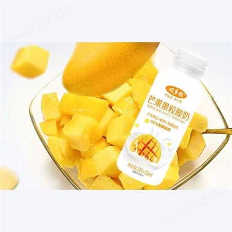 芒果果粒酸奶310ml椰果发酵代餐饮品商超渠道