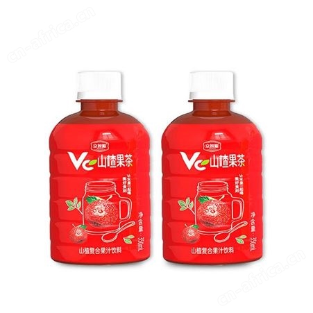 山楂复合果汁饮料350ml小胖瓶装便携式果味饮料