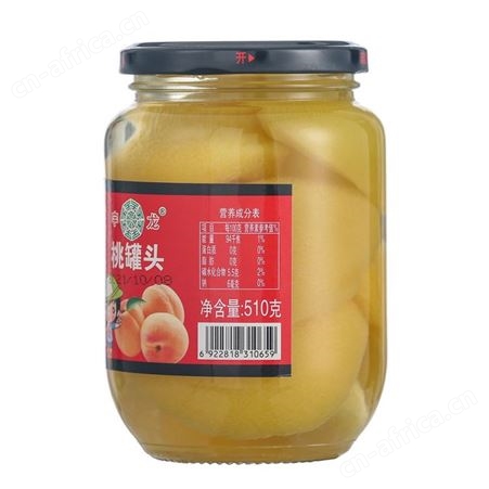 桃罐头510g水果罐头休闲食品水果制品