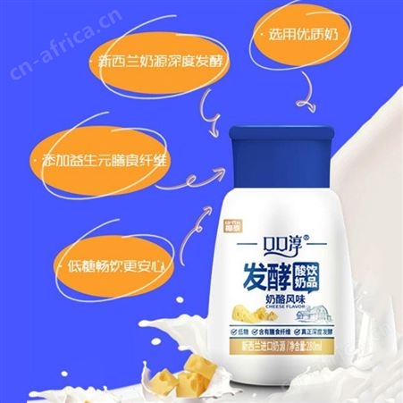 口口淳发酵酸奶饮品奶酪风味280ml低糖营养双蛋白