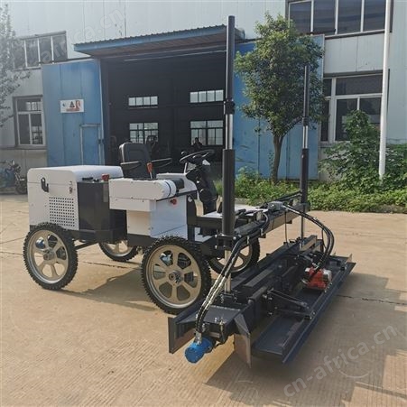 地下车库地坪施工座驾式摊铺机 四轮激光整平机 液压搅龙摊铺