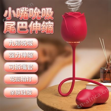 斯汉德玫瑰永生花5吮吸拍打震动器女用入体伸缩跳蛋器具货源