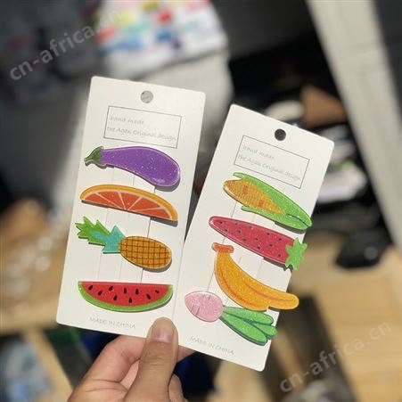 儿童发夹 韩版布艺 卡通发饰手工简约头饰可定制