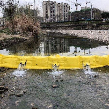 PVC软体水坝河岸截流便携式围水墙临时抢险注水拦水坝防漏继开