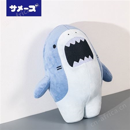贝贝玩具可翻转毛绒小海豹鲨鱼公仔 极地毛绒玩具