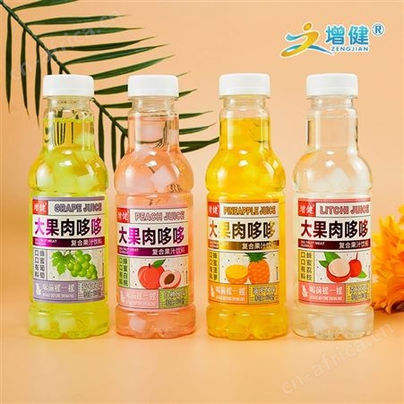 增健菠萝风味大果肉哆哆复合果汁饮料460ml代理
