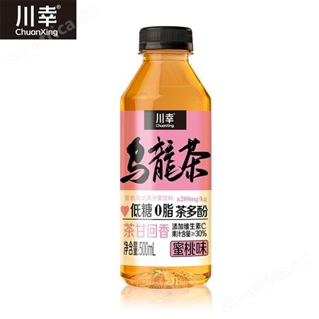川幸低糖0脂茶多酚青柠味乌龙果汁茶饮料500ml箱装 市场空间大