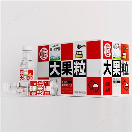 阿尔卑斯大果粒复合果汁饮品蜂蜜荔枝味商超流通招商代理