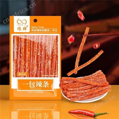 琅牌一包辣丝香辣味辣条休闲食品零食袋装92g厂家招商批发