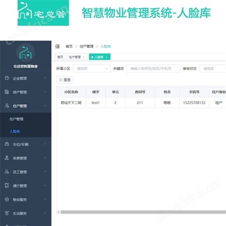 宅总管小区物业管理系统软件 住宅公寓商场适用 源码开发支持定制
