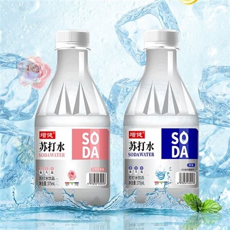 增健玫瑰花茶味苏打水饮品375ml整箱批发代理