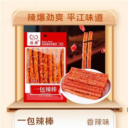 琅牌一包辣丝香辣味辣条休闲食品零食袋装92g厂家招商批发