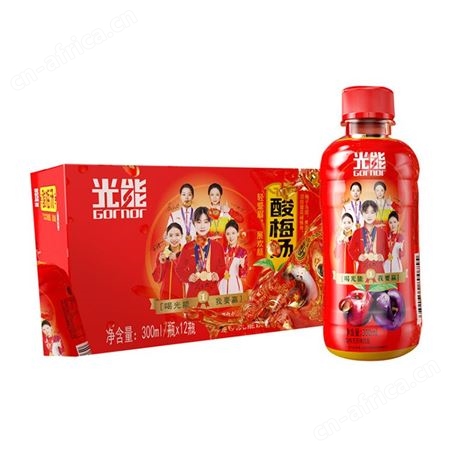 光能青梅绿茶风味饮品300mlX12瓶招商扶持政策好