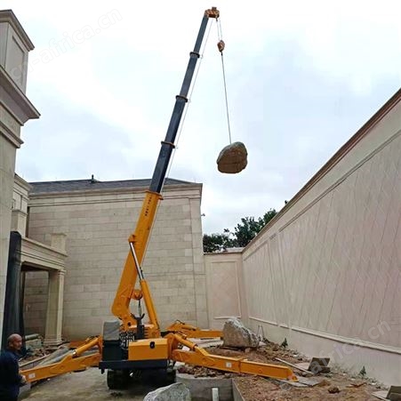 小型履带式蜘蛛吊转弯半径小全液压工程机械起重机 无线遥控