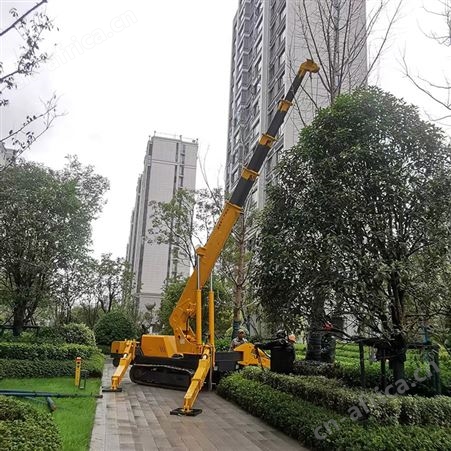 微型履带式蜘蛛吊机起重机移动式小型蜘蛛吊车遥控载重行走履带吊