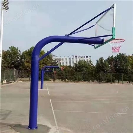 华丽体育方管成人固定式篮球架地埋式篮球架室外埋地式篮球架圆管篮球架