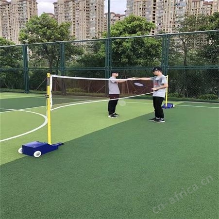华丽体育厂家现货移动便携式气排球网柱可升降排球架室内外排球羽毛球网柱