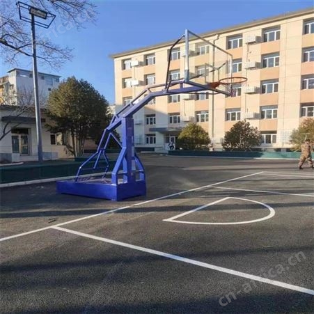 华丽体育儿童成人家用移动式篮筐标准户外训练篮球架青少年可升降篮球架