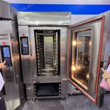 高温烘烤箱电力型热风循环商用不锈钢多功能旋转面包烤炉