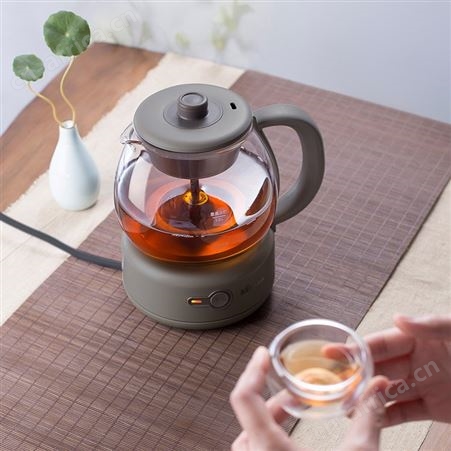 小熊煮茶器ZCQ-A10Q1全自动蒸汽喷淋式泡茶黑茶普洱玻璃电煮茶壶