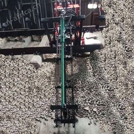 铁路道砟整形机 轻便式边坡收砟机 铁路道碴石头收碴机汇能