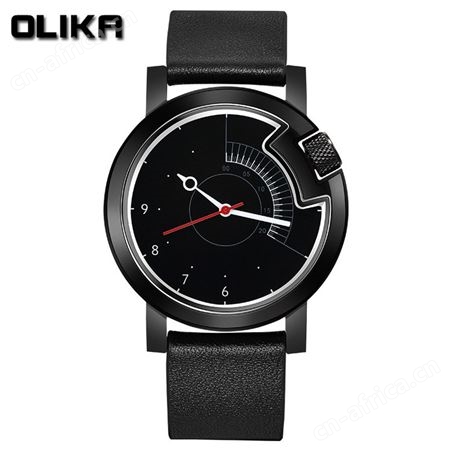 Olika/欧力嘉男士手表精钢蓝宝石镜面石英男防水时尚礼品