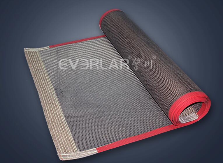  特氟龙网格输送带-耐高温铁佛输送带